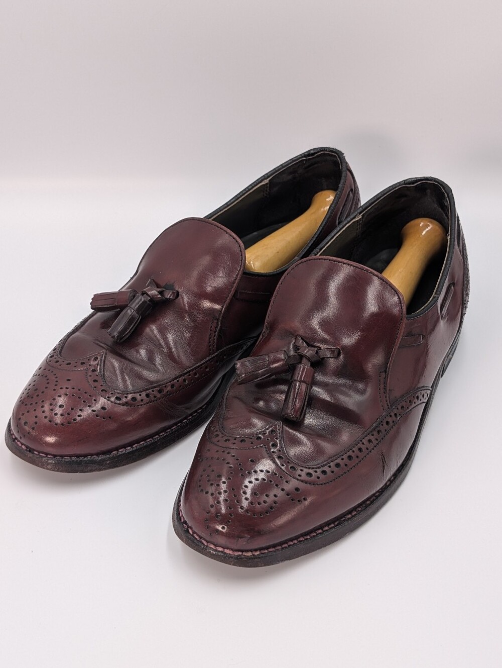 Vintage Dexter Men's Tassel Loafers in Burgundy 8.5 US